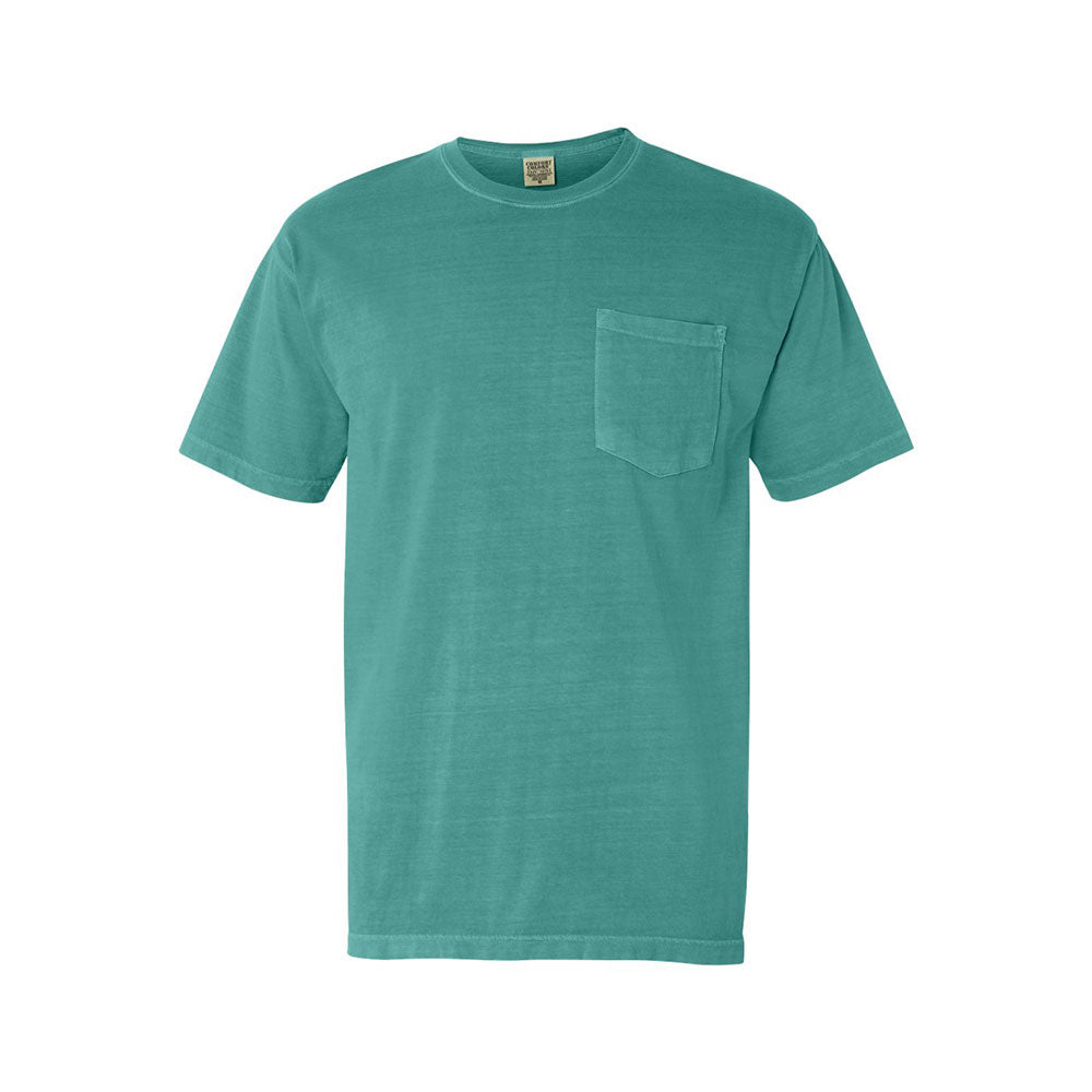 seafoam comfort colors pocket tee