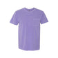 Floral Paw Print Comfort Colors Pocket Tee