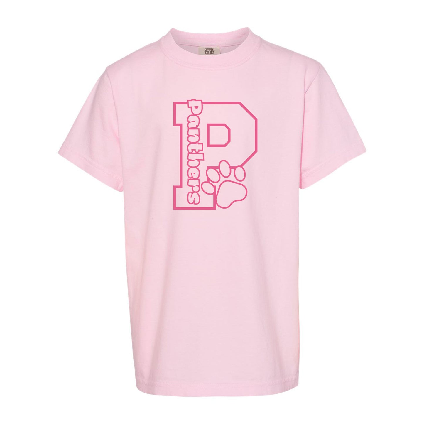 DTG St. Pius X Spirit Wear | P is for Panthers Youth and Adult T-Shirt