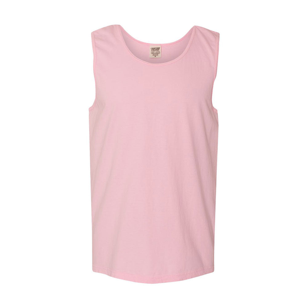 Embroidered Mini Monogram Comfort Color Tank Top