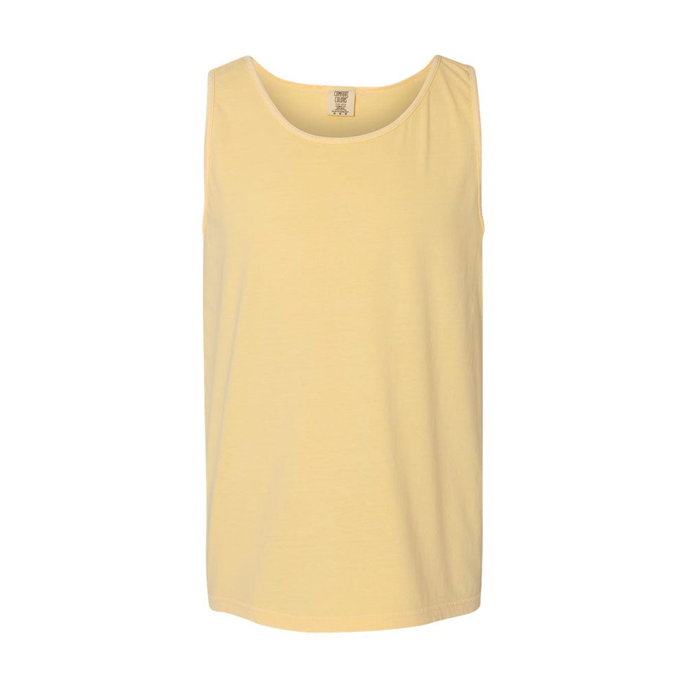 Embroidered Mini Monogram Comfort Color Tank Top