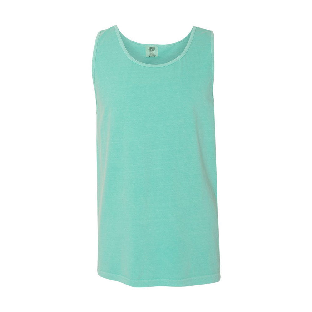 Embroidered Mini Monogram Comfort Color Tank Top