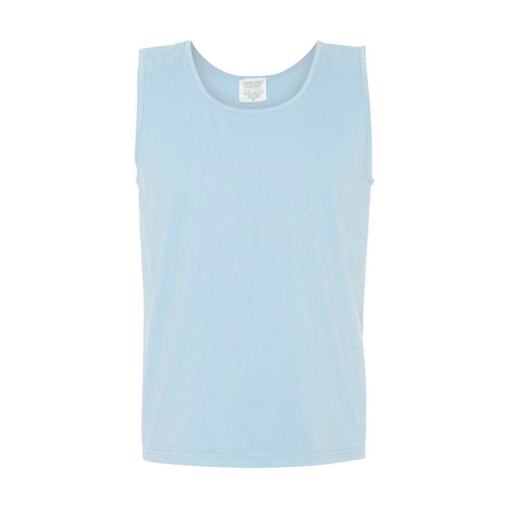 Embroidered Mini Monogram Comfort Color Tank Top