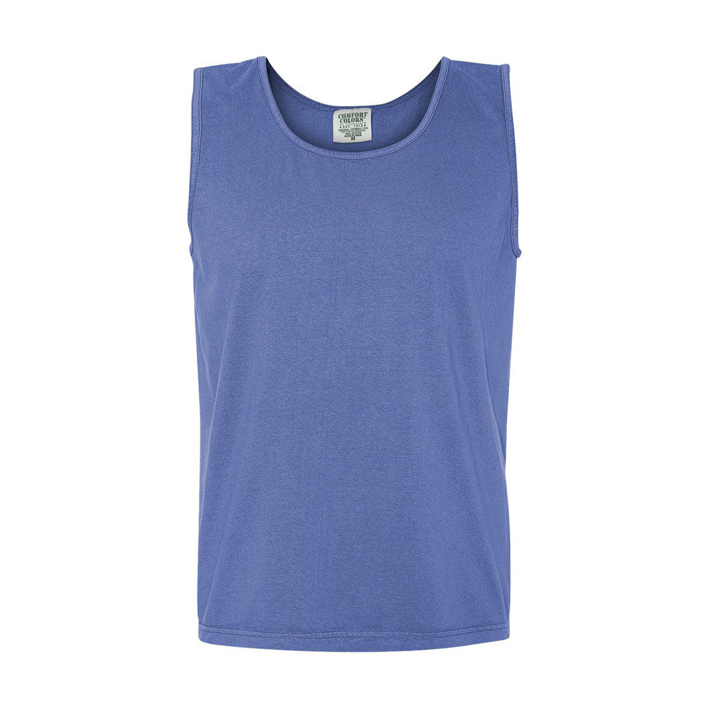 Embroidered Mini Monogram Comfort Color Tank Top