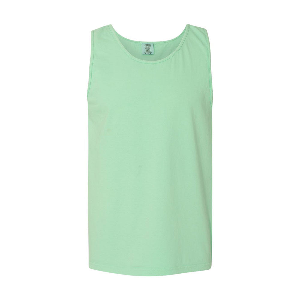 Embroidered Mini Monogram Comfort Color Tank Top