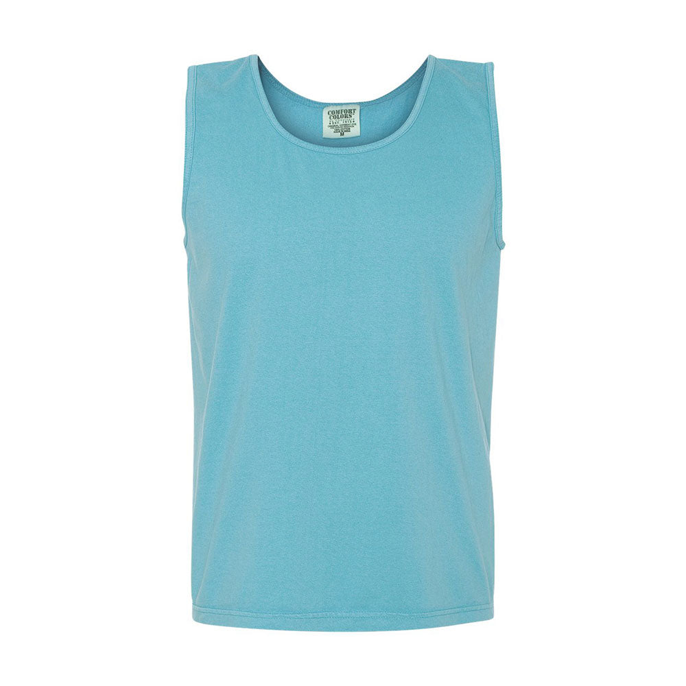 Embroidered Mini Monogram Comfort Color Tank Top