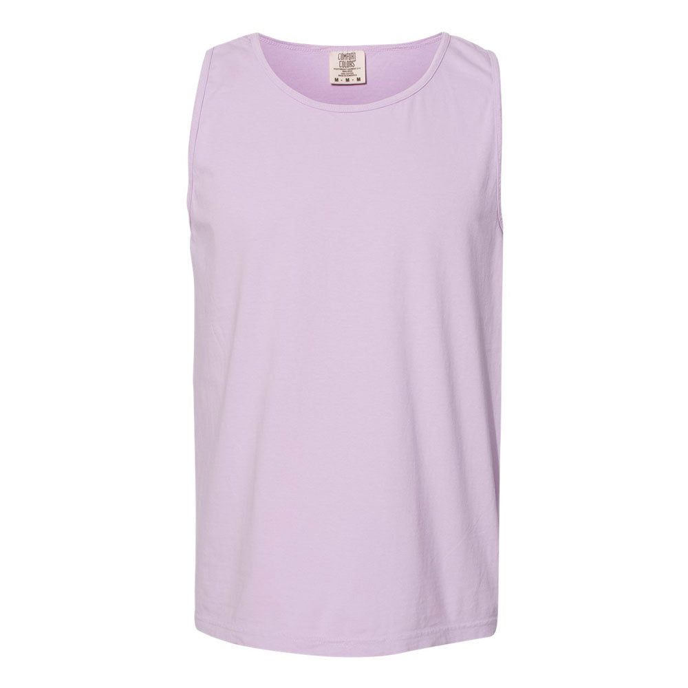 Embroidered Mini Monogram Comfort Color Tank Top