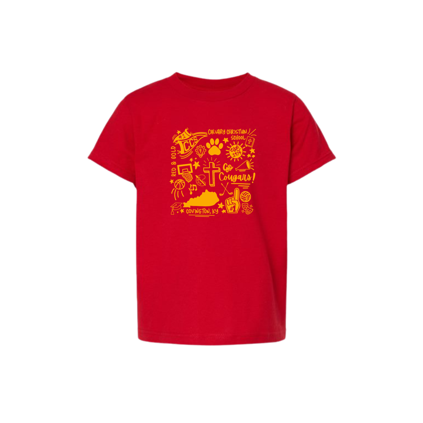Calvary Christian Doodles T-Shirt | Adult and Youth Fit | CCS Doodle DTF