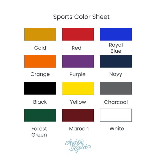 Ink color sheet