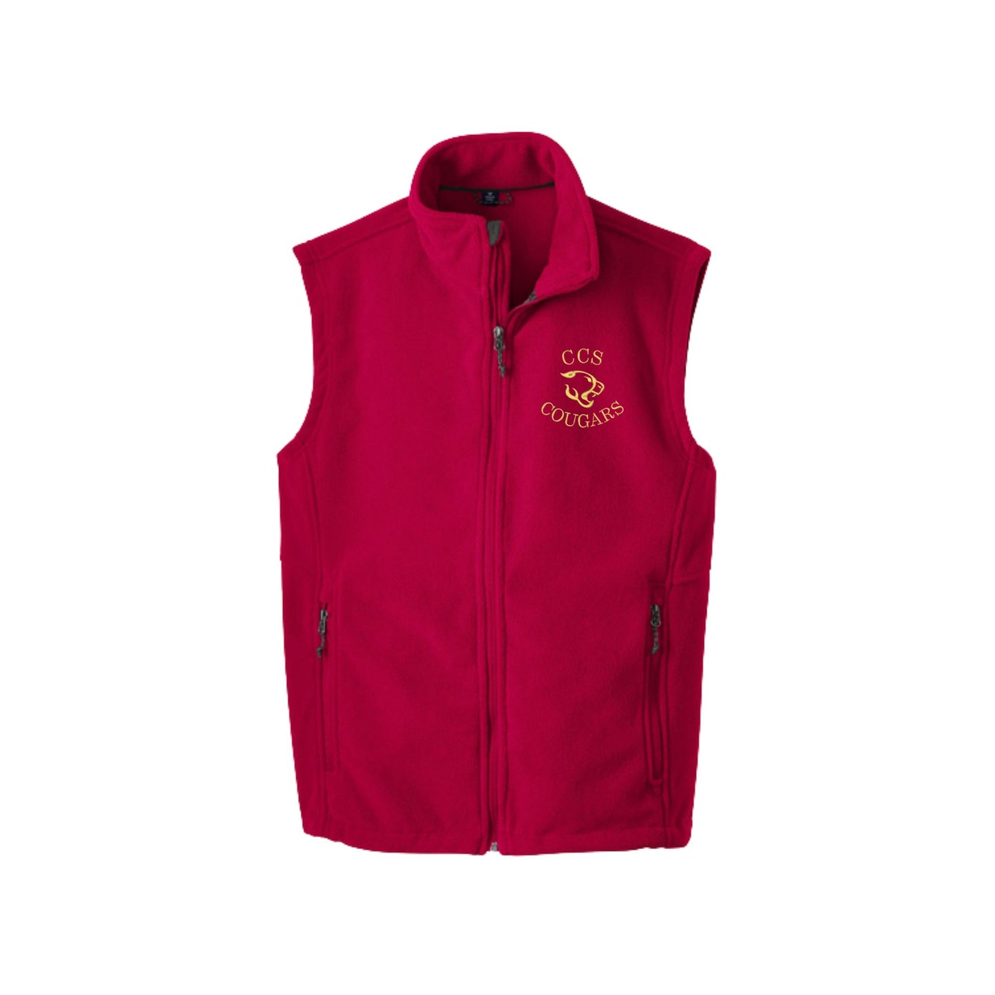 ADULT CCS Cougars Midweight Fleece Vest | CCS_SF_E3A