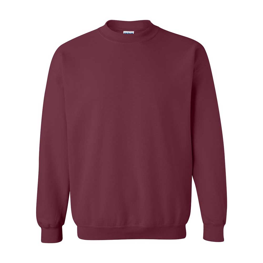 maroon crewneck sweatshirt