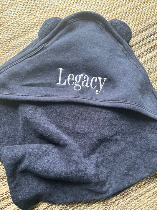 Personalized Hooded Baby Towel with Ears | Legacy | Blooper
