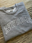 Graphite Heather NURSE Athletic Block Sweatshirt | Small | NURSE | Blooper