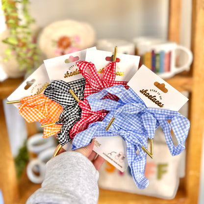 Gingham Shoelaces