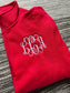 Red Youth Monogrammed Quarter Zip Pullover | Youth Medium | LCA | Blooper