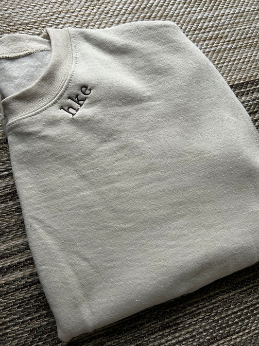Sand Neckline Crewneck Sweatshirt | Large | hke | Blooper