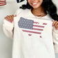 American Flag Cross Stitch Embroidery