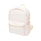 creme nylon backpack