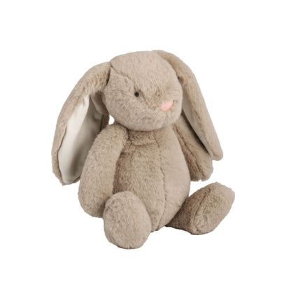 Plush toy rabbit on a white background