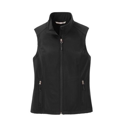 black soft shell vest