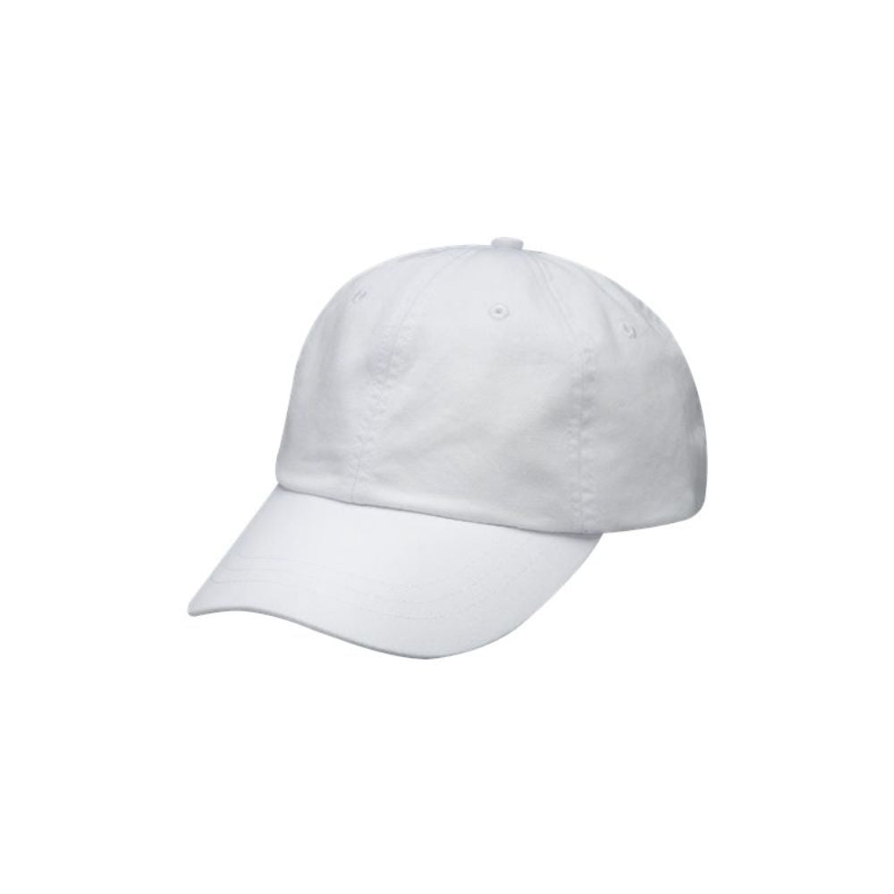 White baseball cap on a white background