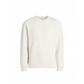 heather oatmeal knit fleece sweatshirt