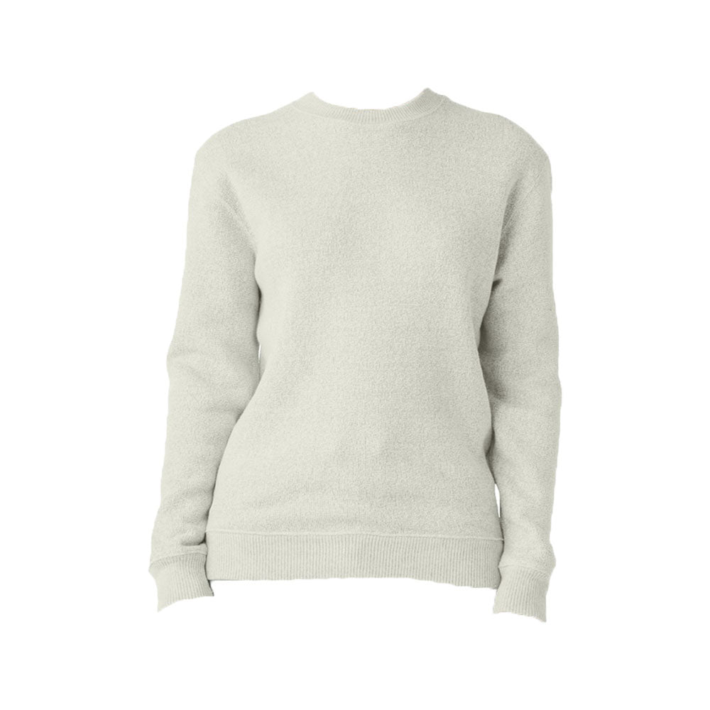 latte knit fleece sweatshirt