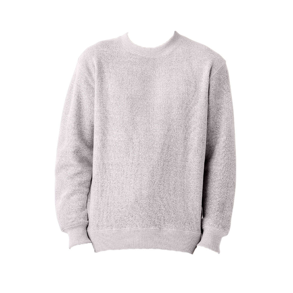 salt-n-pepper knit fleece sweatshirt
