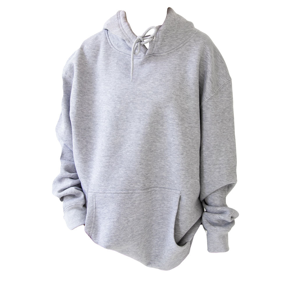 Gray hoodie on a white background