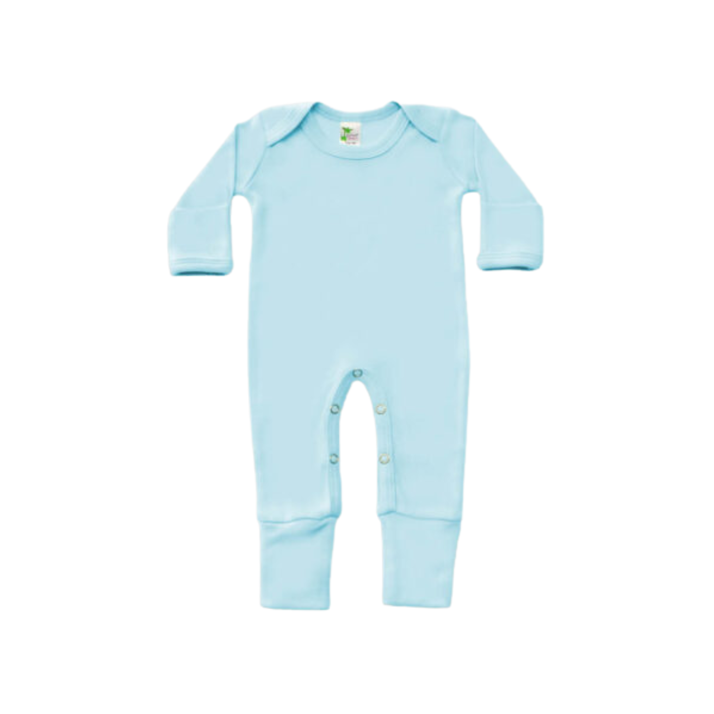 Personalized Baby Leighton Footed Pajamas with Fold Over Mittens