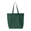 Forest green tote bag
