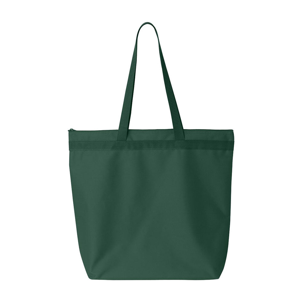 Forest green tote bag