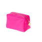 neon pink nylon pouch
