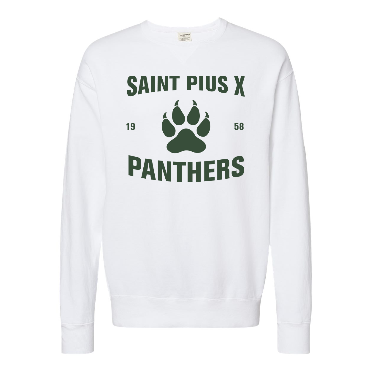 St. Pius X Spirit Wear | Saint Pius X Paw Print Pullover Crewneck