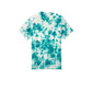 teal crystal tie dye tee