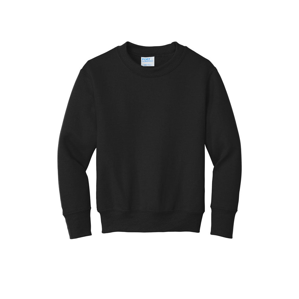 black crewneck