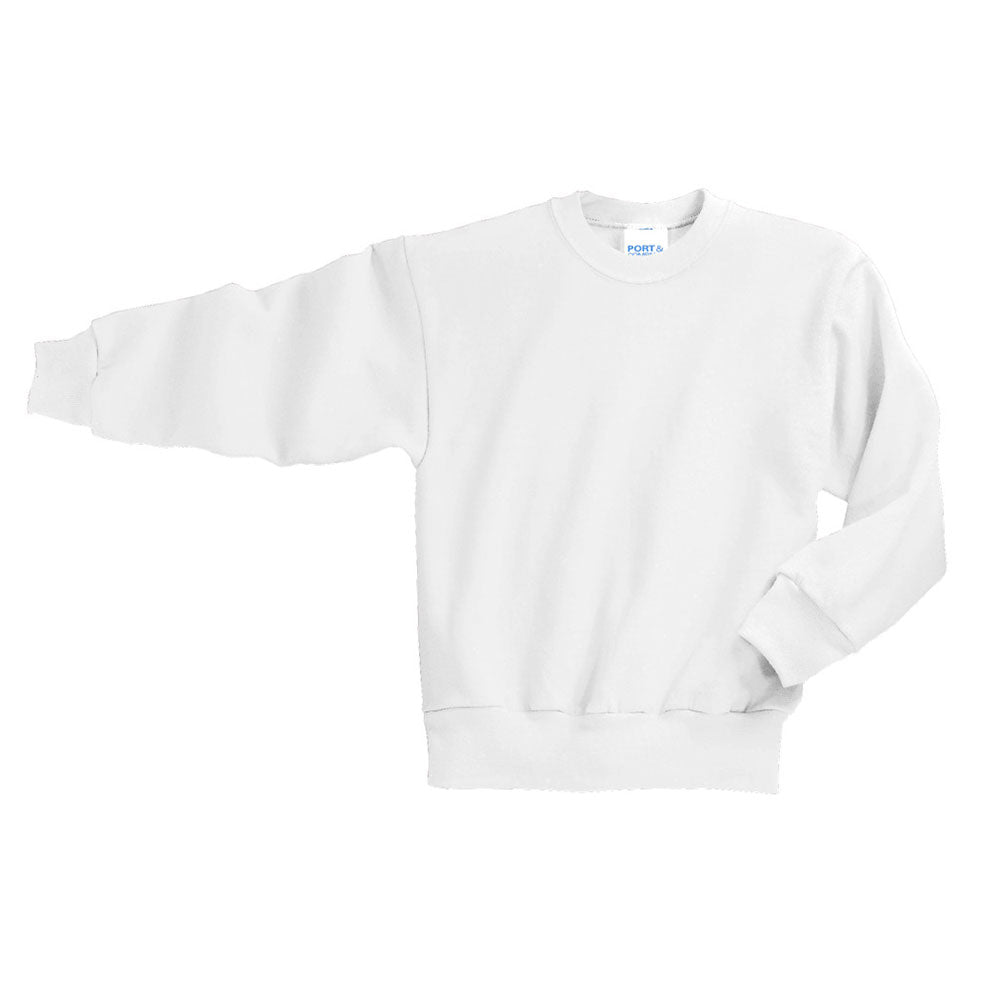 White best sale youth sweatshirt