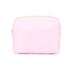 pink nylon makeup bag