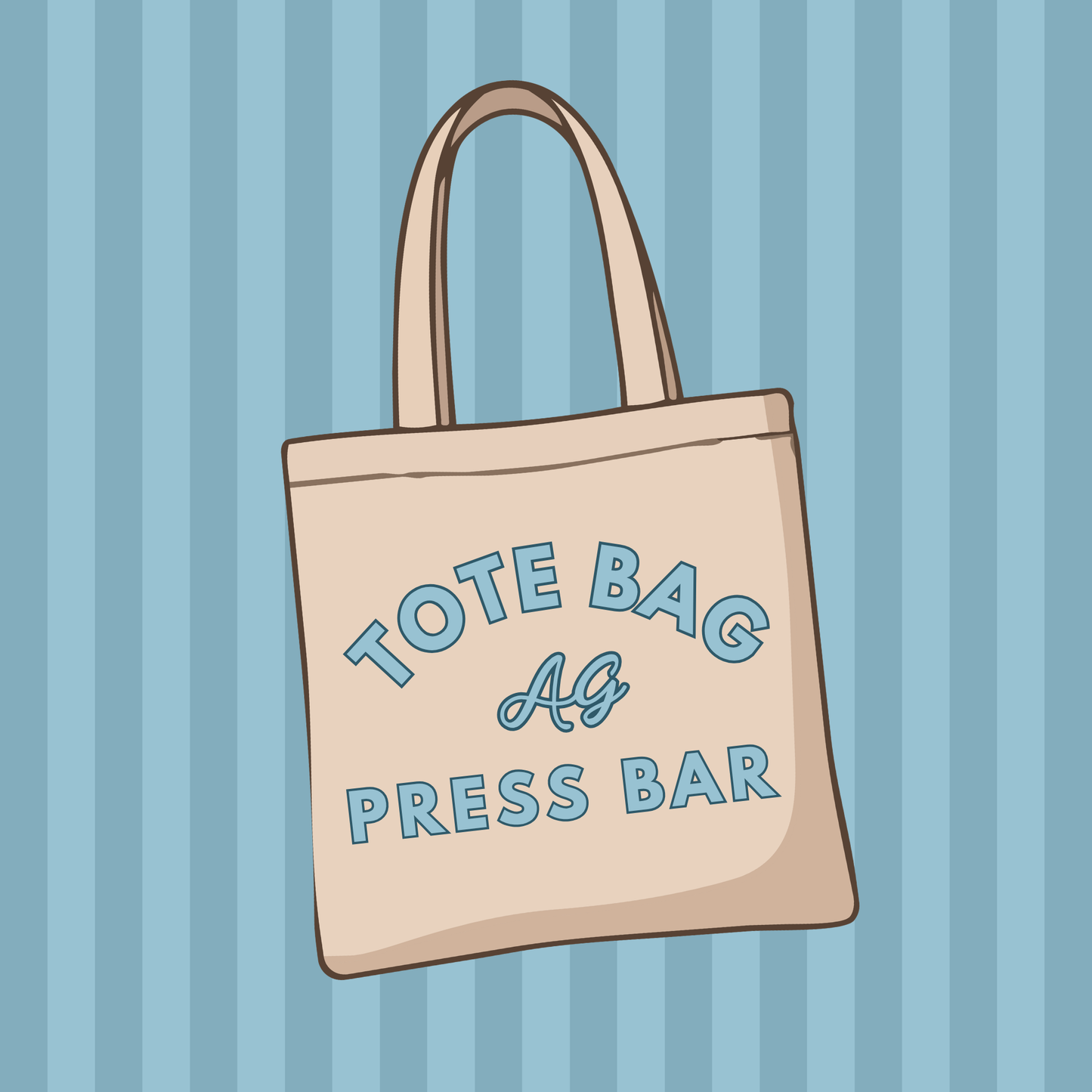 Press Bar Tote Bags