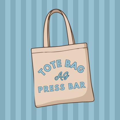 Press Bar Tote Bags