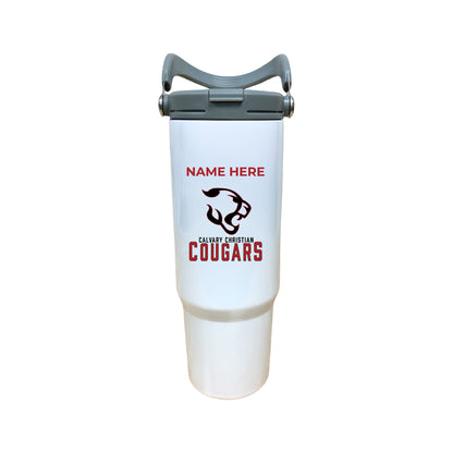 Custom Calvary Christian Cougars Water Bottle | CCS S 28