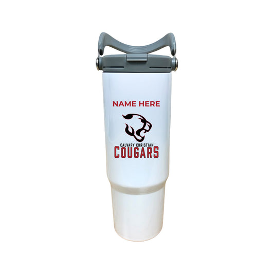 Custom Calvary Christian Cougars Water Bottle | CCS S 28