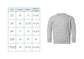 toddler crewneck sweatshirt size chart