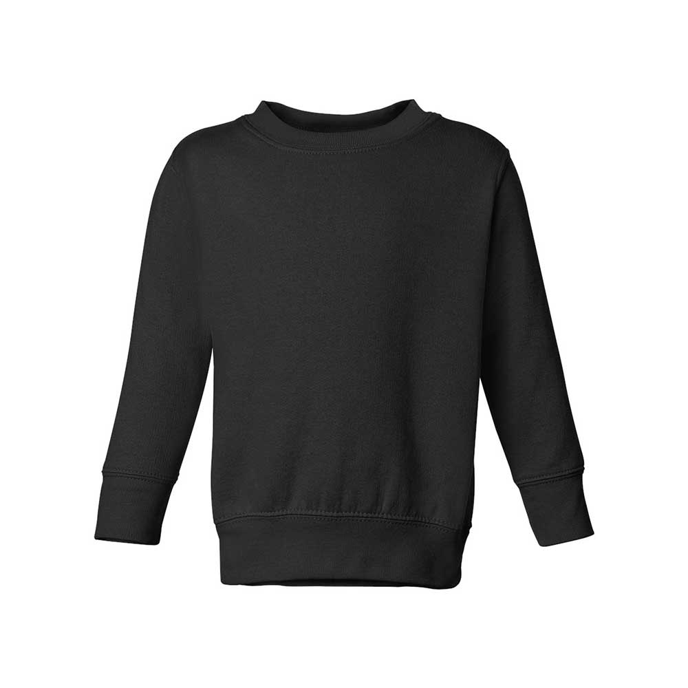 black crewneck sweatshirt