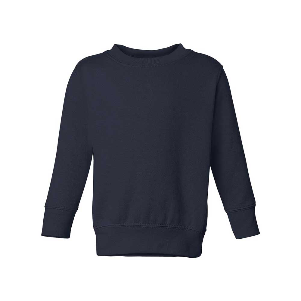 navy  toddler crewneck sweatshirt