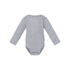 heather gray long sleeve infant bodysuit 