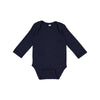 navy long sleeve infant bodysuit