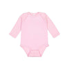 pink long sleeve infant bodysuit 
