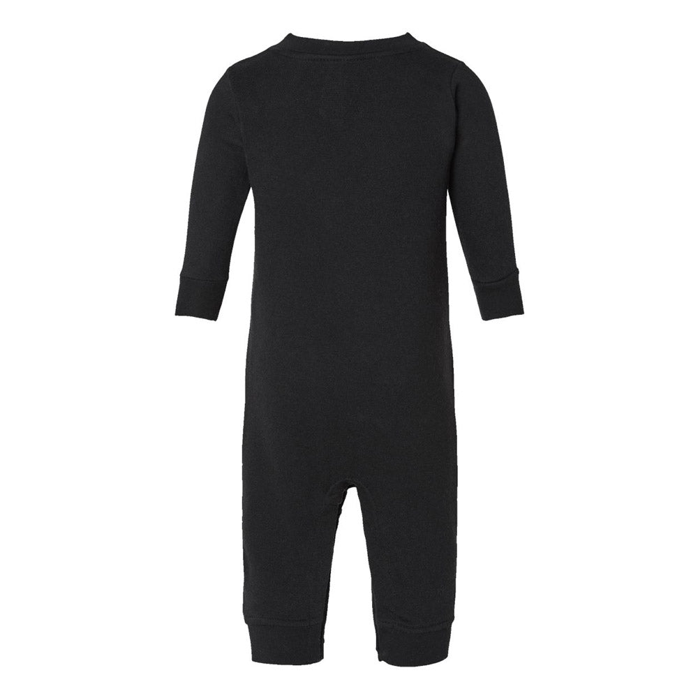 black  infant fleece romper