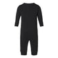 black  infant fleece romper